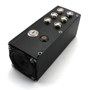 The chassis of the New Rowdz Box, featuring chrome buttons and a black paint finish