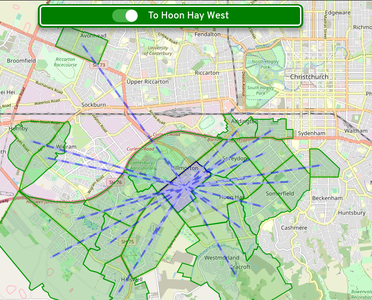 Commuters travelling to Hoon Hay West, a primarily residential area